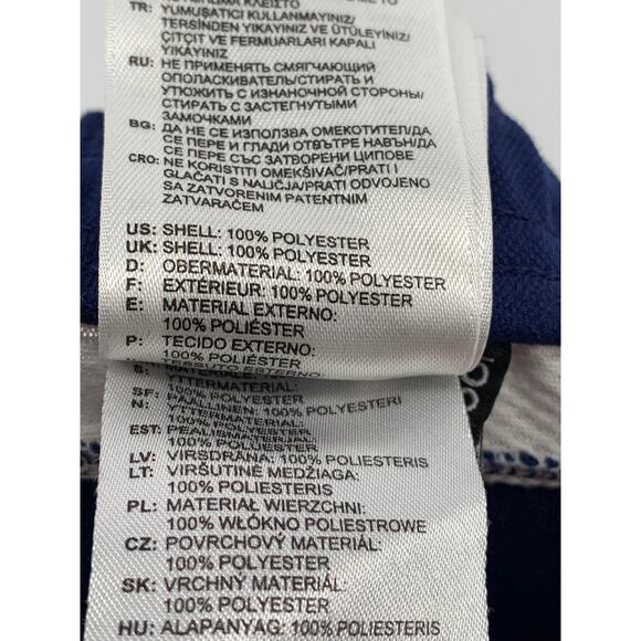 ADIDAS Women's Navy-White 3-Stripe Tiro 15 Pull-On Climacool Track Pant SZ L - Picture 10 of 10